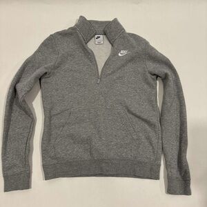 Nike Men's Zip-Up Sweater in Gray